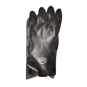 Plain Black Leather Glove