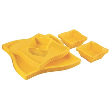 Microwavable Plastic Plate With Bowls