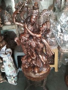 Radha Krishna Copper Statue