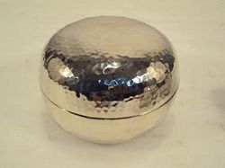 German Silver Round Box