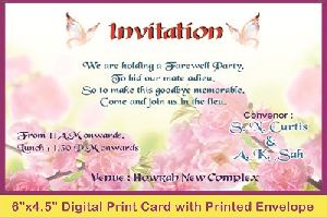 Digital Printed Invitation Cards