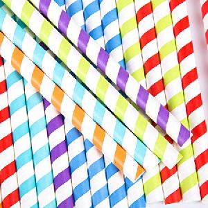 10mm Colored Paper Straws