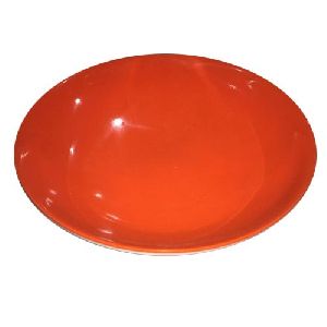 Round Orange Kitchen Plate