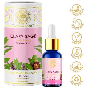 Divine Aroma Clary Sage Essential Oil 100% Pure & Natural
