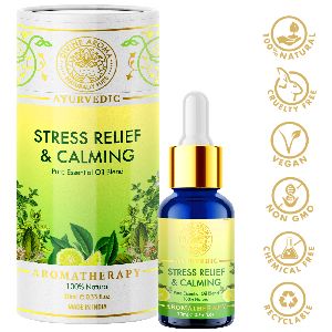 Divine Aroma Stress Relief & Calming Essential Oil Blend 100% Pure & Natural