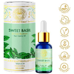 Divine Aroma Sweet Basil Essential Oil 100% Pure & Natural