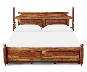 wooden bed