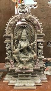 Maa Saraswati Stone Statue