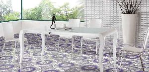 White & Ivory Glossy Series Floor Tiles