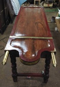 Wooden Massage Table Carved