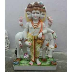 Shiv Sankar Marble Statue