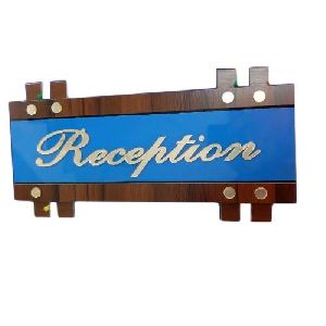 Stainless Steel Reception Sign Board
