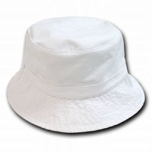 White Round Hat