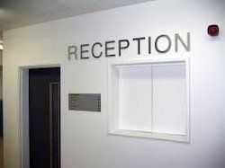 reception signage