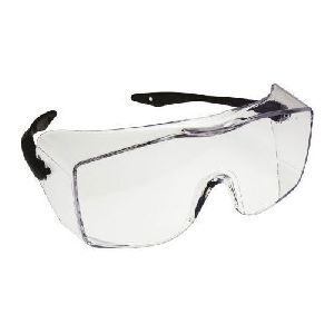 White Plastic Safety Glasses