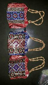 Batik print amrakuthi shopping bag