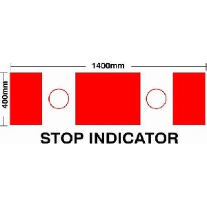 Railway Stop Indicator Sign Board