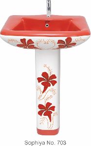 Printed Pedestal Wash Basin