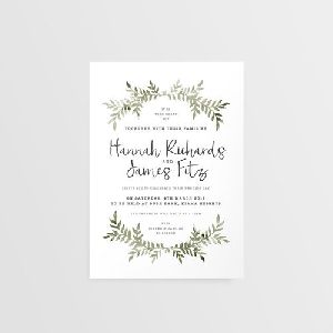 Paper Wedding Invites Card