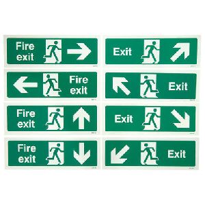 Green Emergency Escape Signages