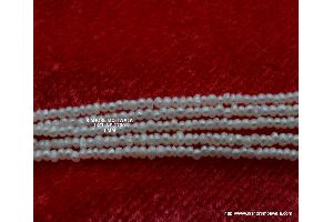 1 MM JAPAN KESHI CULTURE ROUND SHAPE WHITE COLOR PEARL BEADS