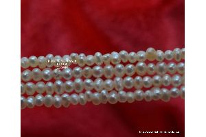 2.25 MM ROUND SHAPE WHITE COLOR FRESH WATER PEARL BEADS