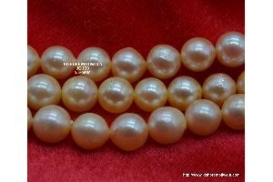 5.5-6 MM ROUND SHAPE COLOR GOLDEN JAPAN CULTURE PEARL BEADS