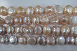 FRESHWATER TUMBLE SHAPE 10-11MM PINK COLOR PEARL BEADS