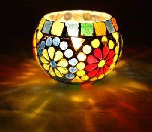 decoration mosaic candle