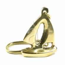 Solid Brass Sail Boat Keychain