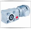 A - RAO series Helical-bevel gear motors