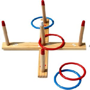 Training Toss Ring Wooden Toy for Kids