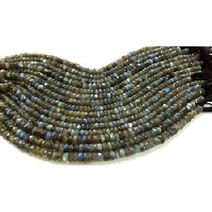 Labradorite roundel faceted beads
