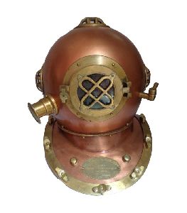 Copper Diver's Helmet Diving Marine Reproduction