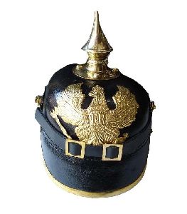 German Pickelhaube Prussia FR Leather Helmet
