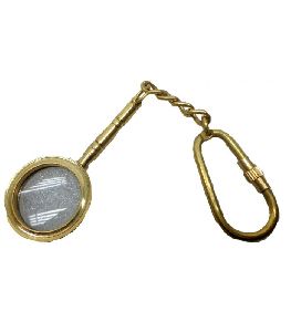 Nautical Brass Spyglass Magnifier Pocket Key Chain