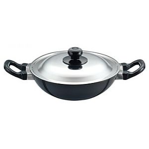 Futura Deep Fry Pan 1.5 Litre 22 cm with SS Lid Non Stick