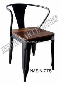 wood top dining chair with arms