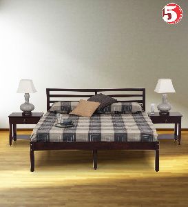Elegant King Size Bed And End Table With Drawer