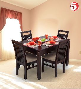 Large Wooden Dining Table Set