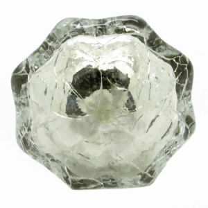 GLASS HANDCRAFTED TRANSPARENT DIAMOND SHAPED KNOB
