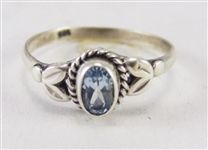 Beautiful Sapphire Stone Sterling Silver Ring