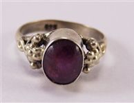 Beautiful Star Ruby Stone Sterling Silver Ring