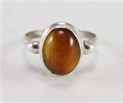 Beautiful Tiger's Eye Stone Sterling Silver Ring