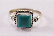 Beautiful Turquoise Stone Sterling Silver Ring