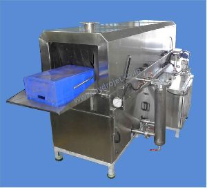 Conveyor Type Bin Cleaning Machine