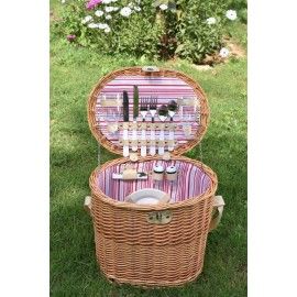 picnic basket with serving for two HQC