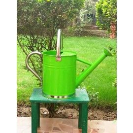 4 L Watering Can in Green with stainless steel spout and handle