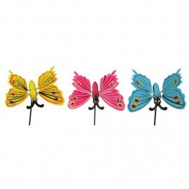 Plastic Butterfly with 11.5 Inches metal stick