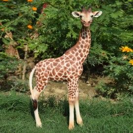 Standing Giraffe Home Garden Decor Statue